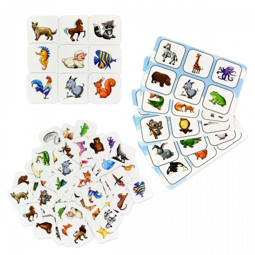 Настільна гра "Лото.Тварини" українською мовою (Strateg)