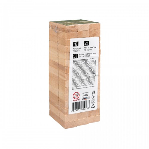 Настільна гра "Джанга" 45 брусків українською мовою (Strateg)