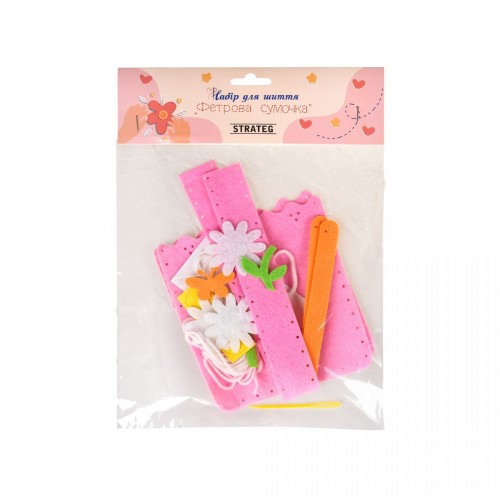 Набір для шиття "Фетрова сумочка: Квіткова" (Strateg)