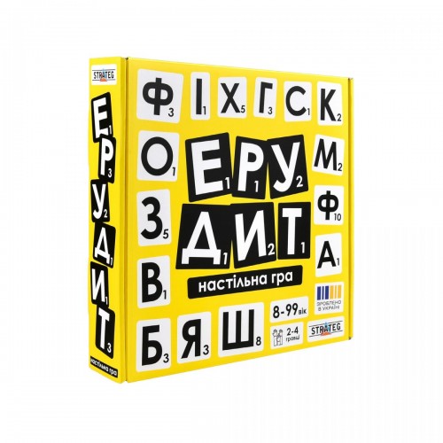 Настільна гра "Ерудит" українською мовою (Strateg)