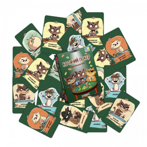 Настільна гра "Котячий покер" укр (Strateg)