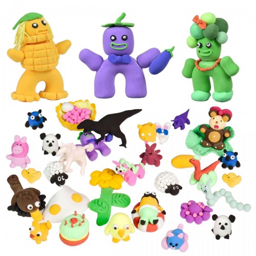 Набір для творчості (повітряний пластилін) "UʼDO Clay. 24 шт" брикет 10г (30838) (Strateg)