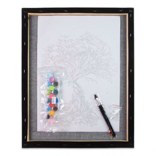 Картина за номерами на чорному фоні "Хаос Джокера" 30х40 (Strateg)