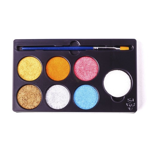 Грим для обличчя DJECO палітра 6 кольорів Металік (Djeco)