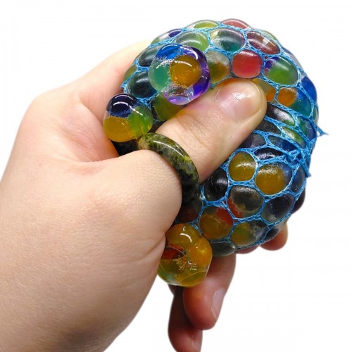 Анстистрес в сітці "Мізки" (ЖОВТИЙ) (MiC)