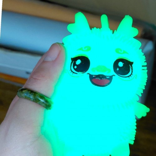 Їжак, що світиться "олень" 11 см. (РОЖЕВИЙ) (MiC)