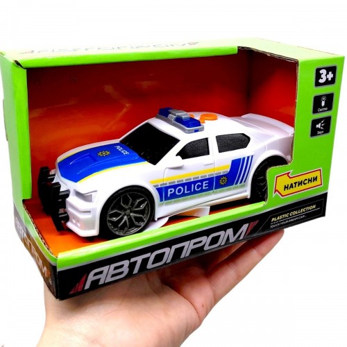 Машина АВТОПРОМ (світло, звук) коробка 18*10,5*8,5 см (Автопром)