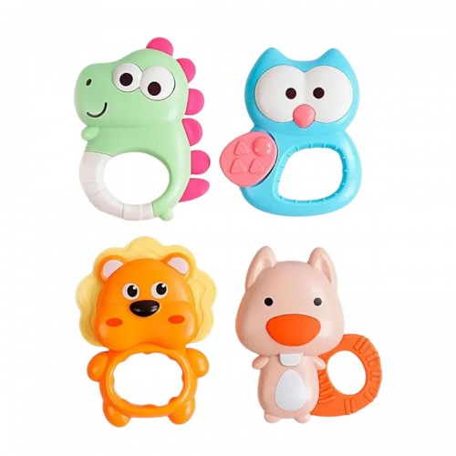 Набір брязкалець 4 штуки, прорізувачі, в коробці (aiyingle)