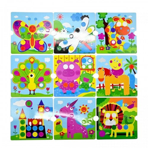 Мозаїка 3D, 12 карток, 46 елементів, в коробці (MiC)