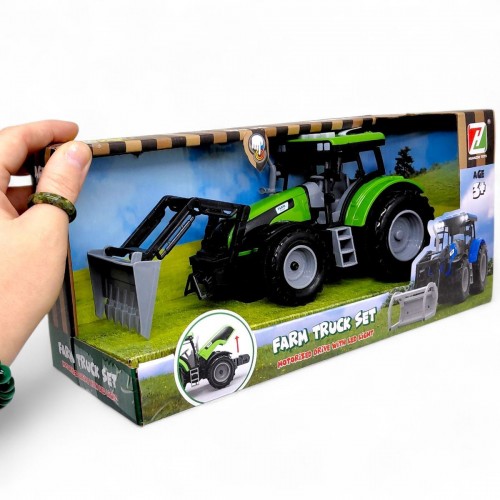 Машинка пластиковая "Трактор" ЗЕЛЕНЫЙ (Huanzhi Toys)