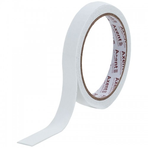 Стрічка клейка двостороння, 18мм*2м, спінена 1 шт.інд.пак. (Axent)