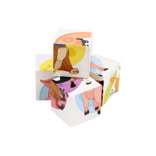 Кубики "Домашние животные" (4 шт) (Технок)