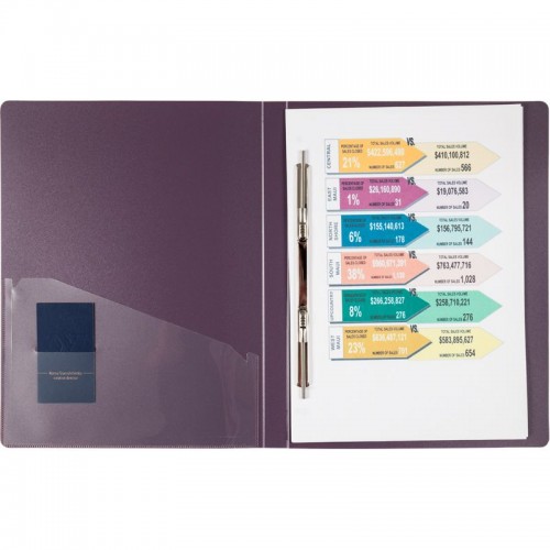 Папка-швидкозшивач А4, сливова (Axent)