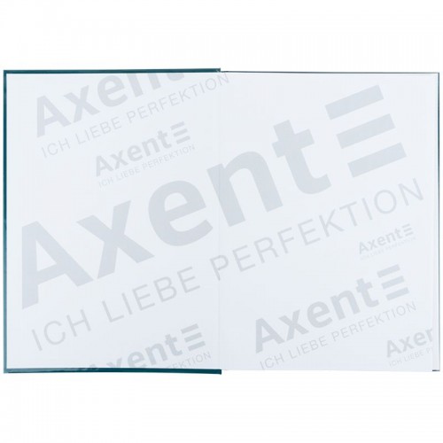 Книга записна А4-, 203*273 мм,96арк., кліт., Mosaic, зелена (Axent)