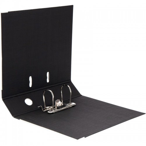 Папка-реєстратор двост, Prestige+ 7,5cм, зіб,чорна (Axent)