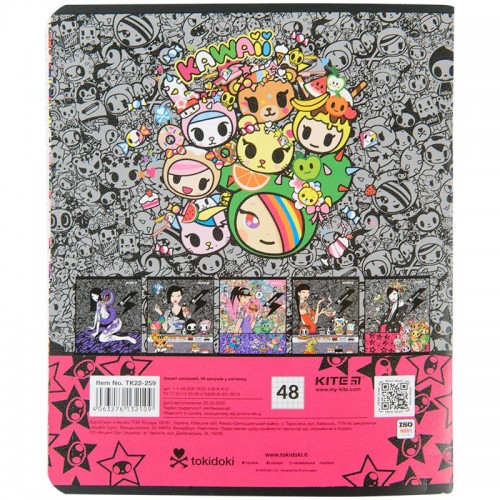 Зошит 48 арк., кл., гібр.лак + УФ лак, TK (Kite)