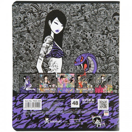 Зошит 48 арк., кл., гібр.лак + УФ лак, TK (Kite)