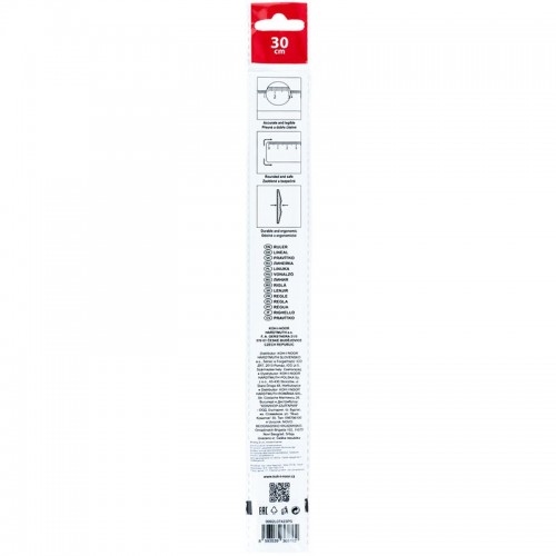 Лінійка 30 см., безкольорова (KOH-I-NOOR)