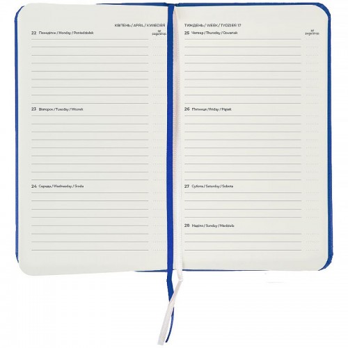 Щотижневик 2026 Pocket Strong, 90*150, класичний синій (Axent)