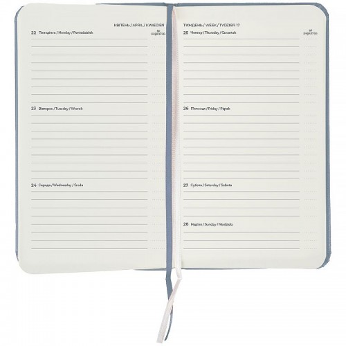 Щотижневик 2026 Pocket Strong, 90*150, сірий (Axent)