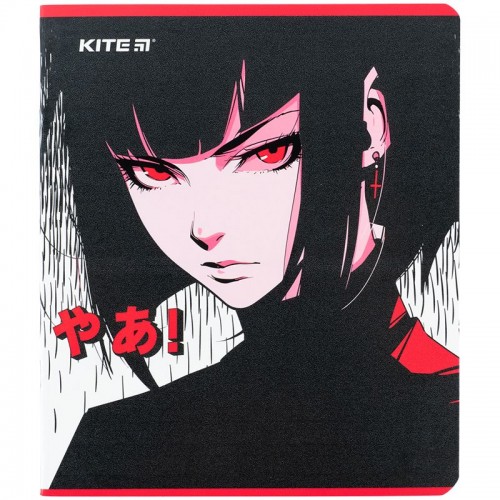 Зошит 48 арк., кл., гібр. лак + УФ лак, Kite Anime (Kite)