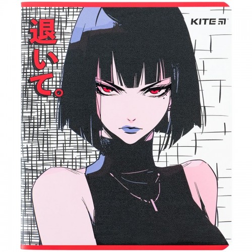 Зошит 48 арк., кл., гібр. лак + УФ лак, Kite Anime (Kite)