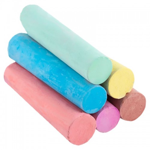 Мел цветной Jumbo, 6 цв. HW (Kite)