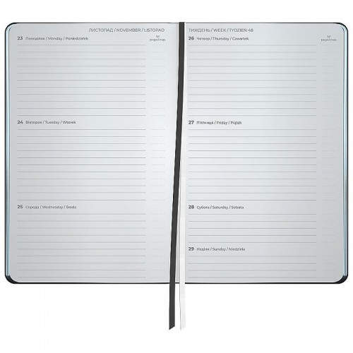 Щотижневик 2026 Partner City Soft, 125*195, чорний (Axent)