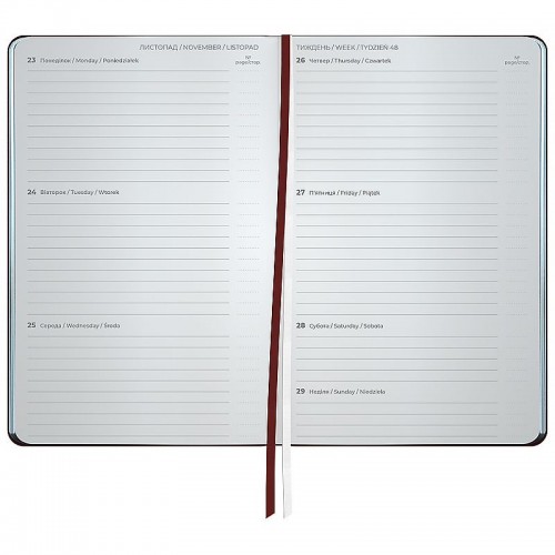 Щотижневик 2026 Partner City Soft, 125*195, коричневий (Axent)