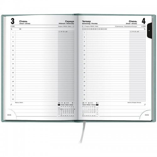 Щоденник 2026 Стандарт Torino Trend бірюз. холодний (BRUNNEN ДК)