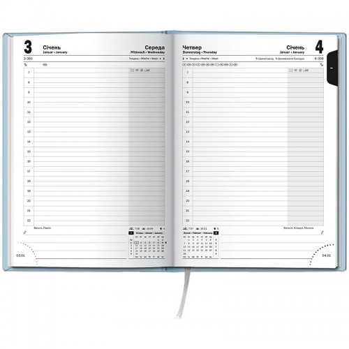 Щоденник 2026 Стандарт Torino Trend блакитний (BRUNNEN ДК)