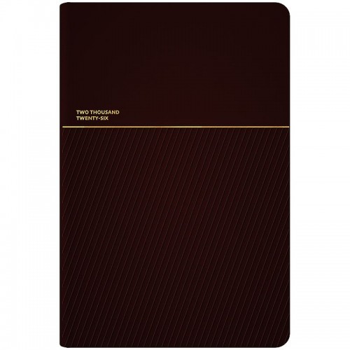 Щоденник 2026 Partner Traces, 145*210, коричневий (Axent)