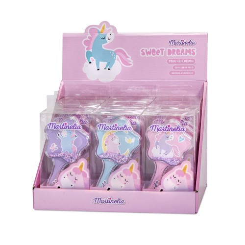 Блестящая расческа для волос "Единорог" укр (Martinelia)