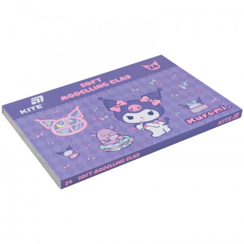 Пластилин восковой, 24 цвета, 480 г. HK (Kite)