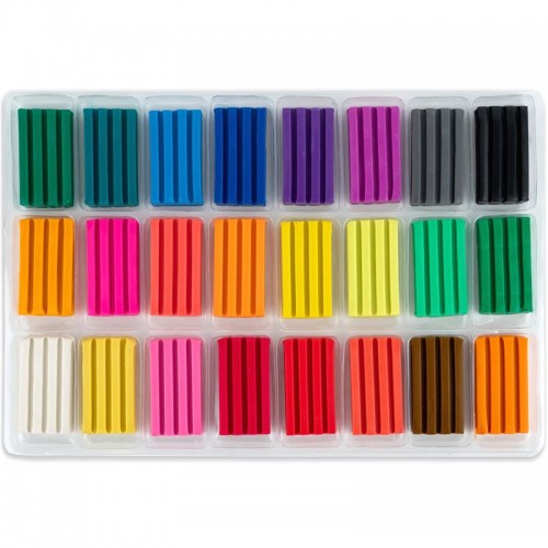 Пластилин восковой, 24 цвета, 480 г. HK (Kite)