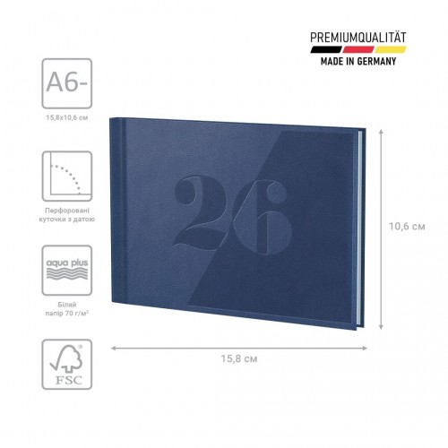 Еженедельник 2026 карманный Torino Trend синий (BRUNNEN ДК)