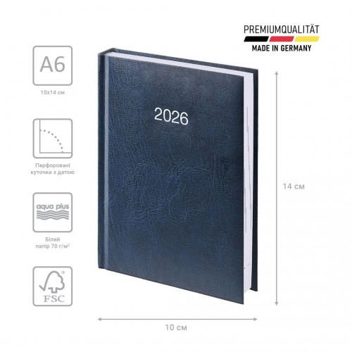 Щоденник 2026 кишеньковий Miradur срб/т синій (BRUNNEN ДК)
