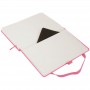 Книга записна Partner, 125*195, 96арк, кліт, рожева (Axent)