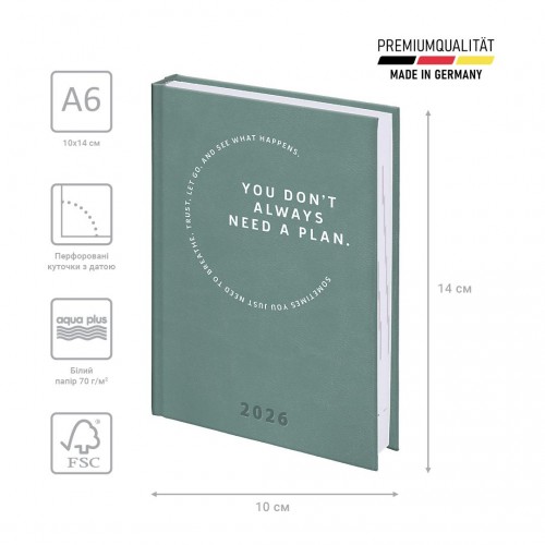 Щоденник 2026 кишеньковий Torino Trend бірюз. холодний (BRUNNEN ДК)