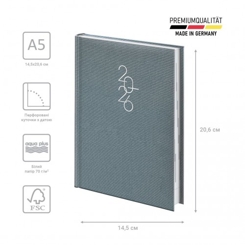 Щоденник 2026 Стандарт Linesse нічний синій (BRUNNEN ДК)