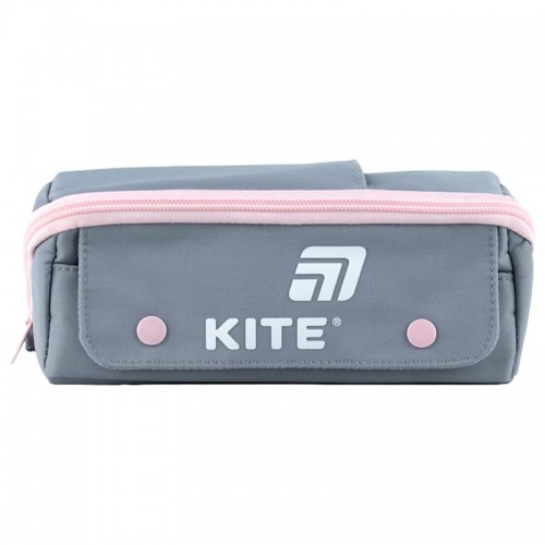 Пенал Kite 2702-1 серо-розовый (Kite)