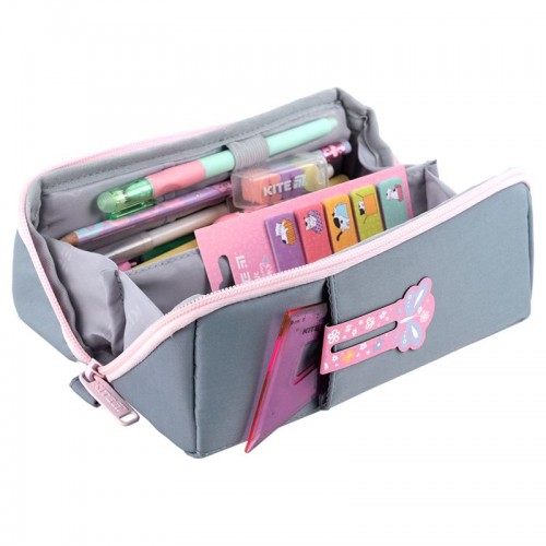 Пенал Kite 2702-1 серо-розовый (Kite)