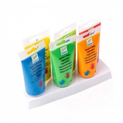 Фарби пальчикові, набір на 6 кольорів (Djeco)