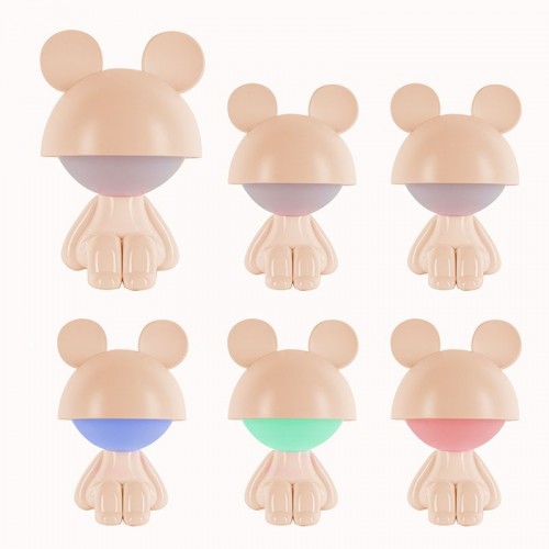 Світильник-нічник LED з акумулятором Cute Mouse,персиковий (Kite)