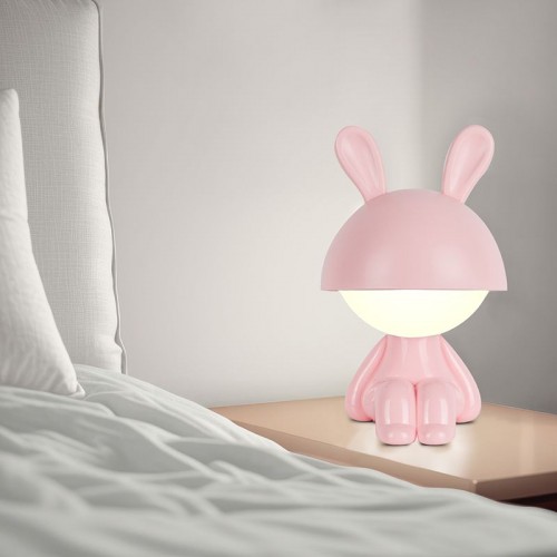 Світильник-нічник LED з акумулятором Cute Bunny, рожевий (Kite)