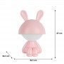 Світильник-нічник LED з акумулятором Cute Bunny, рожевий (Kite)