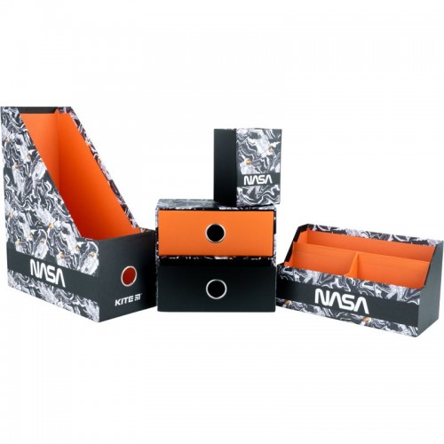 Органайзер настільний, 4 предмети, картон, NASA (Kite)