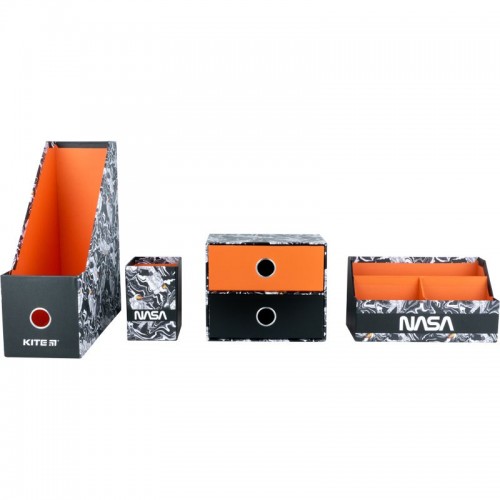 Органайзер настільний, 4 предмети, картон, NASA (Kite)