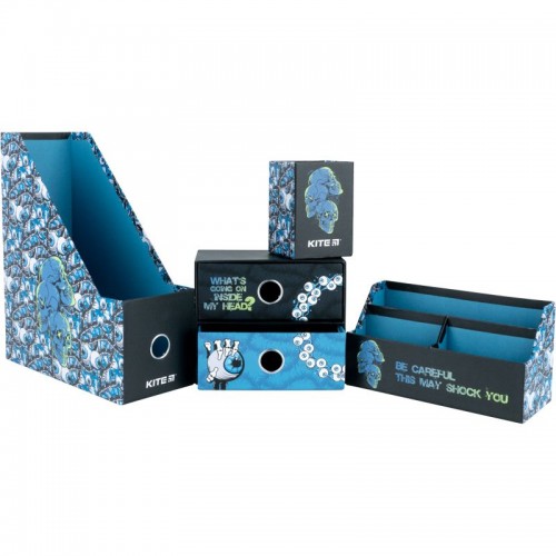 Органайзер настільний, 4 предмети, картон, Kite (Kite)