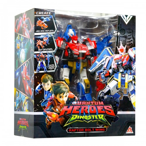 Игровой набор с роботом-трансформером Dinoster - Раптор Болт Винг (DINOSTER)